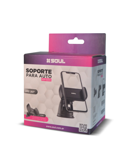 Soporte Universal Auto Q200 Sopapa-Aire Resorte