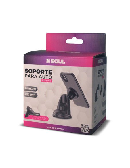 Soporte Universal Auto Q250 Sopapa-Aire Magnetico