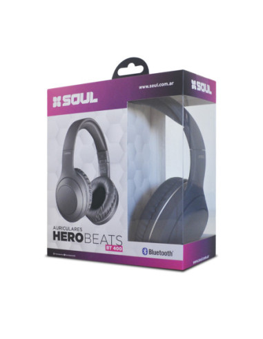 Auricular Vincha Bluetooth SL_BT400 Hero Beats Negro