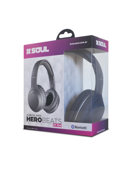 Auricular Vincha Bluetooth SL_BT400 Hero Beats Negro