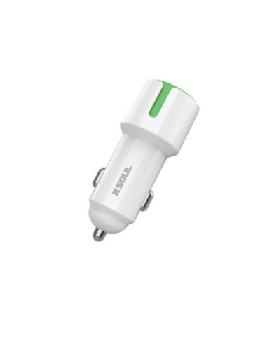 Cargador 12v ShareCar 2.4A Lighting Verde