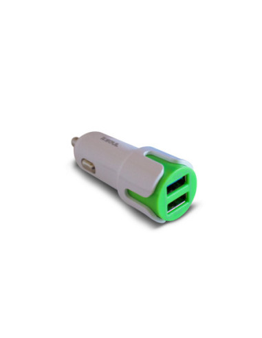 Cargador 12v ShareCar 2.4A Type-C Verde