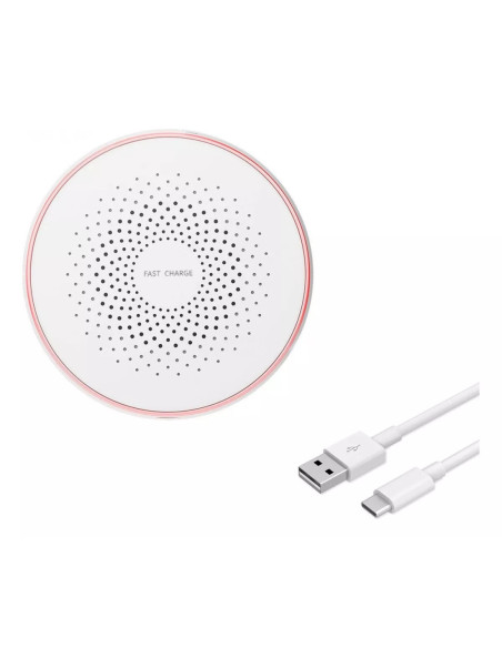Base Cargador de Escritorio Inalambrico QI Function M9 15W Blanco
