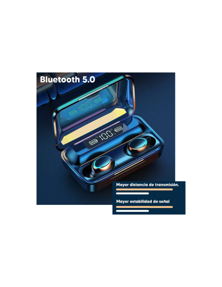 Auricular Inalambrico Bluetooth TWS F9 Negro