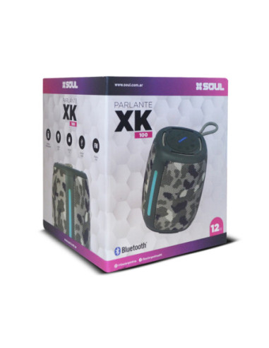 Parlante Portatil Bluetooth SOUL XK100 12W Negro