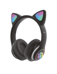 Auricular Vincha Bluetooth SL_CAT Party Cat Led Negro