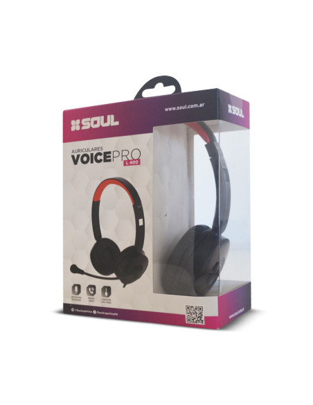 Auricular Vincha SL_L400 Voice Pro Negro