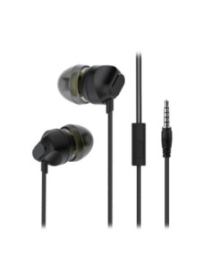 Auricular Manos Libres Stereo C/Corte SL 3.5mm S089 Negro