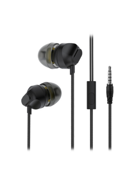 Auricular Manos Libres Stereo C/Corte SL 3.5mm S089 Negro