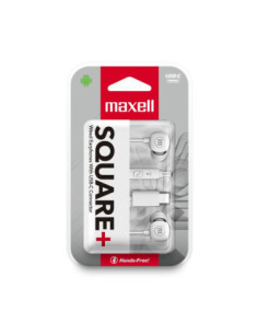 Auricular Stereo Maxell SQUARE Ficha USB-C Blanco