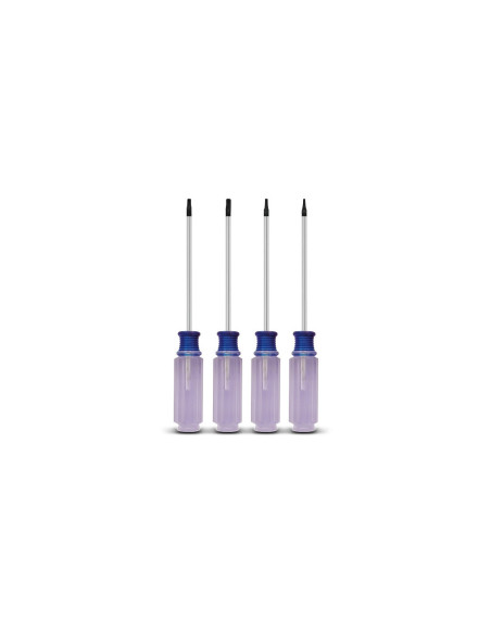 Set de 4 Destornilladores Tipo Torx Puntas T5-T6-T8-T10