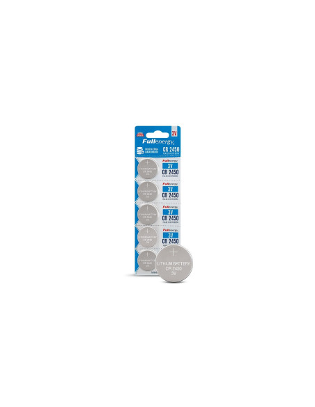Pila de Litio Boton FullEnergy 3V CR-2450 - Blister 5 Unidades