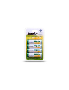 Pila Recargable AA 6800mah Toply - Blister 4 Unidades