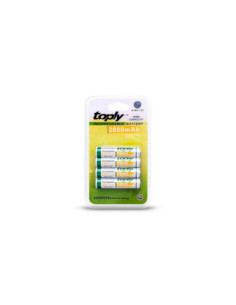 Pila Recargable AAA 2800mah Toply - Blister 4 Unidades