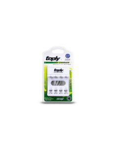 Cargador de 4 Pilas AA o AAA Toply - Inlcuye Cable USB